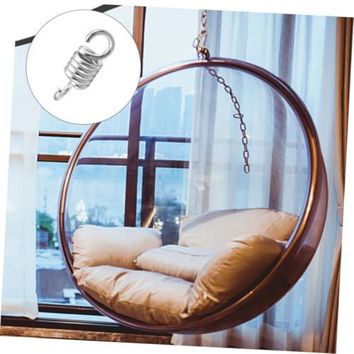 LIOOBO 4pcs Sturdy Metal Swing Hanging Spring Porch Swing Spring for Heavy Bag - size: 10.80X3.90X3.90CM