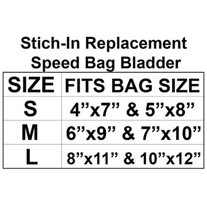 Forza Sports Stitch-in Replacement Speed Bag Bladder - size: Small