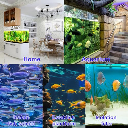 24 PCS Black Aquarium Fish Tank Divider, 11.8 x 11.8 Inch Plastic Egg Crate, Board Divider Fish Tank Bottom, Aquarium Filter Bottom Tray, Grid Isolation Board Partition for Aquarium,Fish Tank