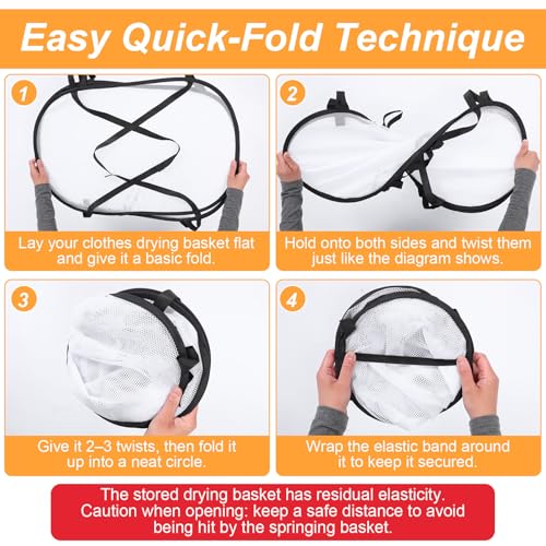 2 Pcs 3 Tier Folding Mesh Clothes Drying Rack