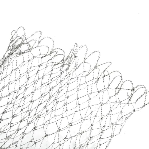 ‌Fishing Landing Net Replacement Nylon Mesh Catch & Release Net for Bass/Trout - size: 60×80cm