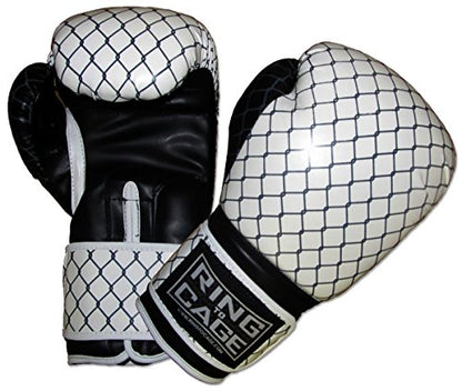 Gym Training Stand-Up Boxing Gloves - color: Cage Printed, size: Large weighs 16oz