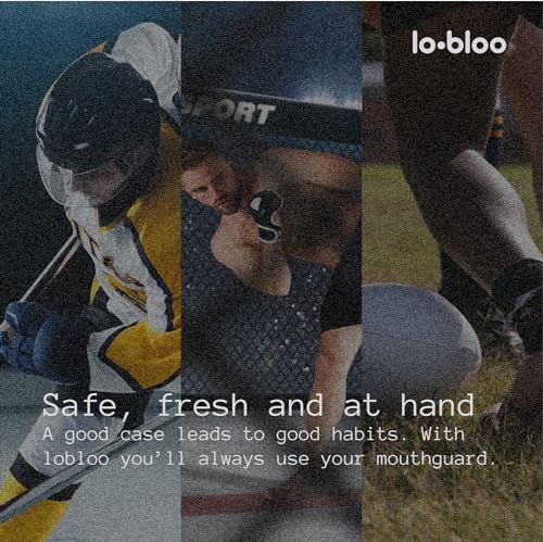 lobloo Mouth Guard case: Athlete-Designed Protection and Hygiene - Orange - color: Orange