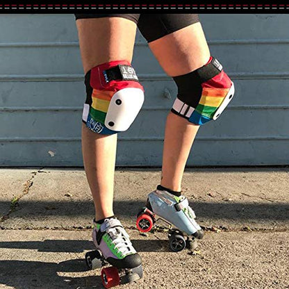 187 Killer Pads Slim Knee Pad for Skate and Skateboarding - color: Rainbow, size: Medium