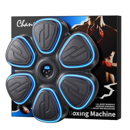 Music Boxing Machine for Kids-Interactive Wall Mounted Punching Target with Sound & Lights,Smart Boxing Trainer Machine Fitness Game Gymnastics Equipment for Home,Birthday Gift for Boys Girls Age 3-12 - color: Black-adult