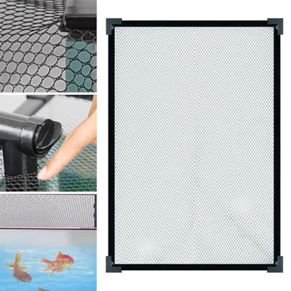 Aquarium Screen Top Cover Protective Net Anti Jumping Tear Resistant DIY Kit Fish Guard Easy to Use - size: 80cmx40cm