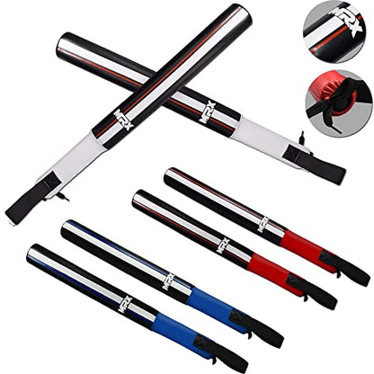 MRX MMA Boxing Training Striking Sticks Padded Pair Boxing Focus Precision Sticks Punch Speed Training Hand Target Ideal for Martial Arts, Muay Thai - color: Black White