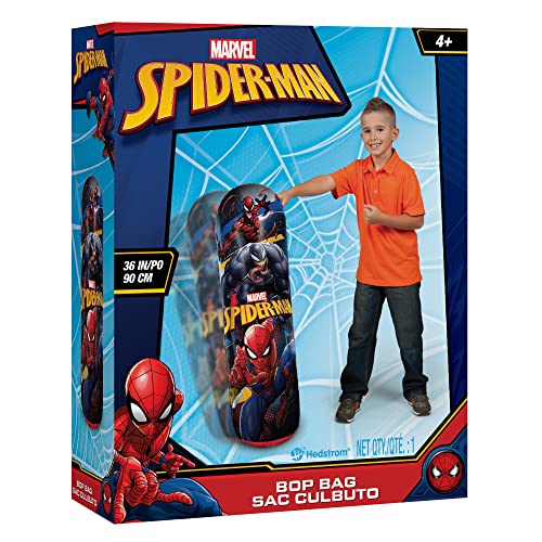 Hedstrom Spiderman Bop Bag Inflatable Punching Bag, 36 Inch, (56-86303) - color: Spiderman, size: 36" Bop Bag