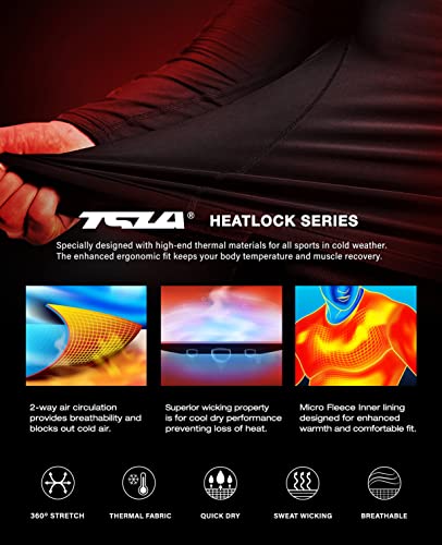 TSLA Men's Thermal Long Sleeve Compression Shirts, Athletic Base Layer Top, Winter Gear Running T-Shirt - color: 2pack Charcoal/White, size: X-Large