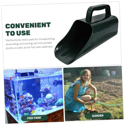 FRCOLOR 2pcs Fish Tank Shovel Tool Ergonomic Aquarium Sediment Cleaning Bucket for Easy Dredging and Gardening Practical and Multifunctional