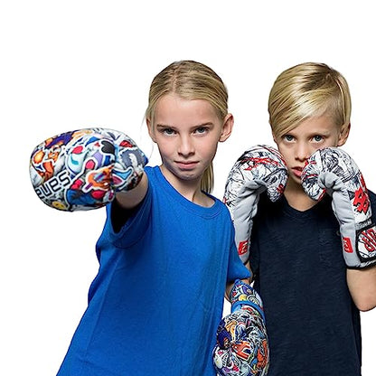 Sanabul Sticker Bomb Kids Boxing Gloves Children & Youth Boxing MMA and Kickboxing Gloves - size: 6 OZ, style: ROAR RAGE