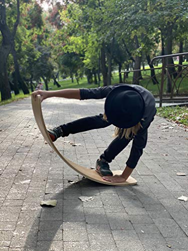 NUTTY TOYS Montessori Wooden Wobble Board for Kids & Adults -100% Natural Wood Balance Board, Waldorf Toddler Balancing Toy, Unique Boy Girl Open Ended Toy Best Valentines Day & Easter Gifts Idea 2026 - size: Large
