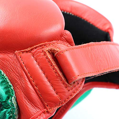 adidas Adistar Pro Boxing Headguard - for Men, Women, Unisex - color: RED/GREEN, size: Small