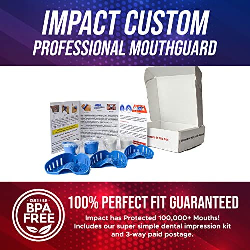 Impact Mouthguard Boxing, MMA, Muay Thai Sports Mouthguards for Youth Adults, Professional Custom-Fit, Dino Eyes - color: Dino Eyes
