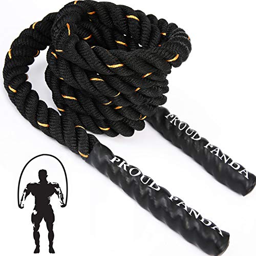 Heavy Jump Ropes for Fitness 2LB/3LB/5LB,Weighted Adult Skipping Rope Exercise Battle Ropes for Men & Women,Total Body Workouts, Power Training in Gym to Improve Strength and Building Muscle - color: 2.8LB Upgraded Edition Fitness(9.2 ft)
