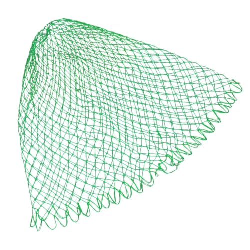 TEHAUX Fishing Net Replacement Heavy-Duty Nylon Braided Fish Catching Net Head Sturdy Mesh for Freshwater and Saltwater Fishing Tools