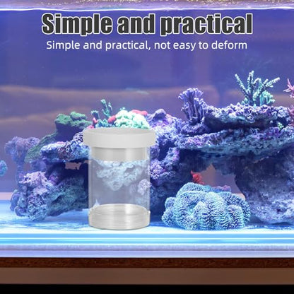 Floating Fish Incubator Breeding Isolation Box with Egg Isolation Net, Small White Aquarium Hatchery Divider for Guppy Fry Hatching and Fish Tank Nursery
