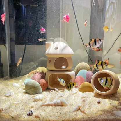 20 lbs Aquarium Silica Sand. 0.4-0.8 mm Mini Gravel Substrate for Fish Tank, Plants Potted, Fire Pits, Candle, Vase Filler and Crafts - color: Beige, size: 20 LB