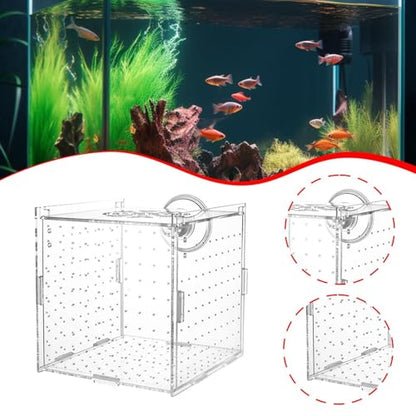 Aquarium Breeding Box Acclimation Hatchery Hatching Spawning Room Box Separator for ES Turtle, Single Room