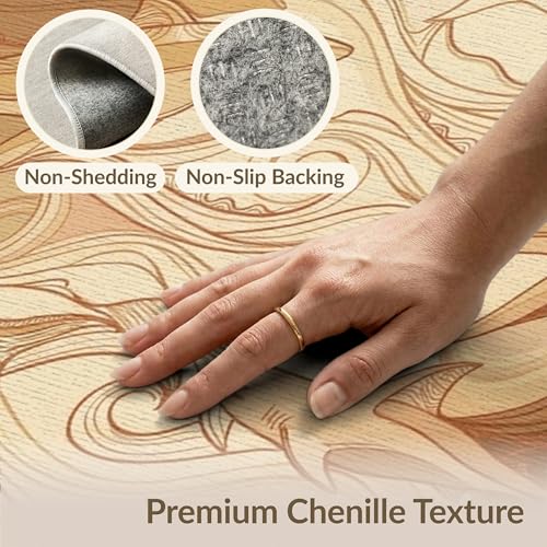 9'x12' Washable Flatwoven Rug, Beige Beachy Shark Stain Resistant Massive Carpet for Dining Room, Basement, Large Office, Non-Slip Chair-Friendly Mat | Ref:2067606 - color: Beige/Pattern 41, size: 9' x 12' (Rectangular)
