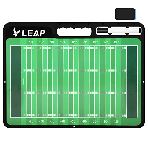 Coach Board Premium Tactical Clipboard Two Sides with Full & Half Court Dry Erase Marker Board for Basketball, Baseball, Soccer, Football, Hockey - color: Football