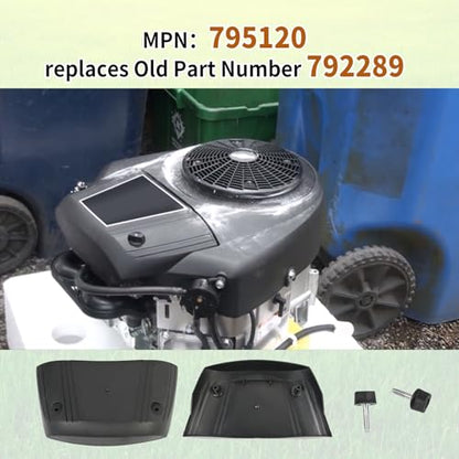795120 Air Cleaner Cover Compatible With B & S Lawnmower Air Filter Cap, Lawnmower Air Cleaner Protector Repalcement Old #792289 Of Most 407000, 40H000, 40G000, 49S877 & 44S977 Serise Model Engines