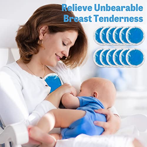 Tutmyrea Reusable Soft Ice Packs - 24 Pack Small Cold Compress for Injuries, Kids, Face, Breast & Allergies - size: 24 Count (Pack of 1)