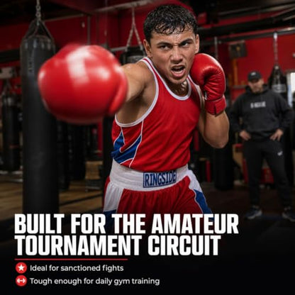 Ringside Reversible Red/Blue Boxing Competition Outfit for Adult and Youth - size: Medium