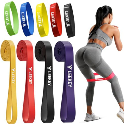 Resistance Bands for Pull Up Assist, Stretch Bands & Exercise Workout Set - color: 5-85LBS COLOR+Mini Bands