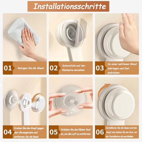 MFMYEE Rotating Pot Lid Rack with Suction Cup, Adjustable Wall-Mounted Pot Lid, Punch-Free Cutting Board Rack for Home Kitchen, Multifunctional Hooks for Cutting Board (White) - color: White