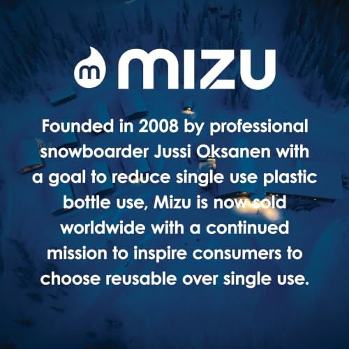 Mizu M8 25 oz Stainless Steel Water Bottle with Loop Cap (Espresso) - color: Espresso