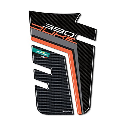 labelbike - 3D Sticker Motorcycle Fuel Tank Pad Protection and Decoration in Resin Compatible with KTM Duke 390 2017-2021