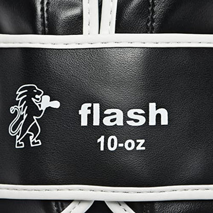 LEONE 1947, Flash Boxing Gloves - color: black, size: 14OZ