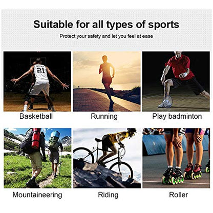 PISIQI Knee Pads Compression Pads Long Leg Sleeve Collision Avoidance Brace - color: White, size: Large