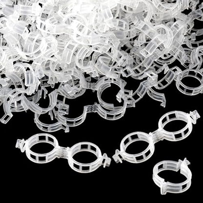 150 Pcs Plant Clips for Climbing Plants, Tomato Clips for Support, Plastic Garden Clips for Plants Grape Vine Vegetables Make Plant Grow Upright