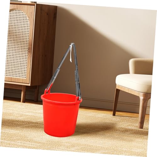 Happyyami Heavy Duty Stainless Steel Bucket Holder Clip Versatile Mower Bucket and Horse Supply Tool Easy to Install Anti-Scald Bowl Clip for Handled
