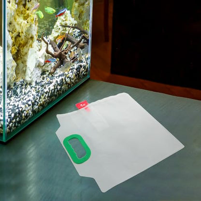 Beaupretty Reusable Oxygenated Fish Transport Bags 4pcs Leak-proof Plastic Fish Holding Bags 30x30x45cm Handles and Aquaculture Shipping