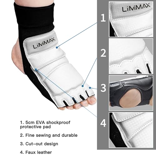 Taekwondo Sparring Gear Foot Protector Karate Boxing Sparring Foot Guard, Martial Arts Protective Foot Gear - size: Large