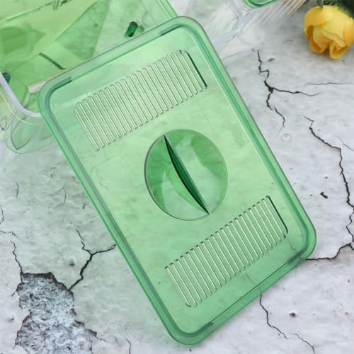 DOITOOL Fish Breeding Tank 2-Pack Transparent Isolation Box with Fine Mesh for Aquarium Fry Separation and Guppy Hatchery Home Use 5.11X7.48X4.33In