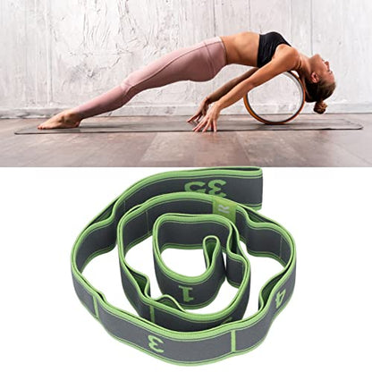 Topyond Numbered Stretch Band Strap - Elastic Stretching Strap for Exercise | Fitness, and Workout - Improve Flexibility and Mobility