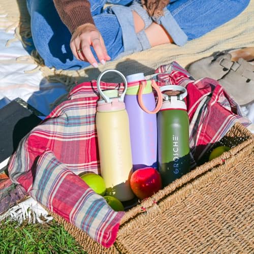 GROSCHE Kamloops Triple-Wall Bottle with Chug Lid, Forest Silk, 24 oz - color: Forest Silk
