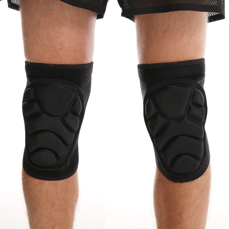 SUJAYU Volleyball Knee Pads for Women & Men, Dance Knee Pad for Women Men Wrestling Knee Pad Wrestling Gear, Crash Pad Roller Skating Gear Knee Protector Soft Knee Pads for Work (Large) - size: Large