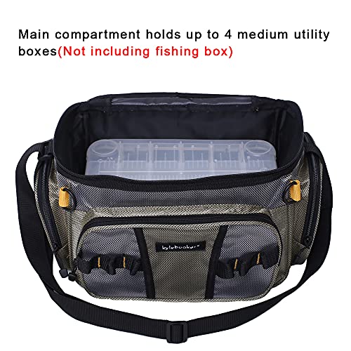 Fishing Tackle Bags Soft Side Fishing Tackle Box Storage Bag for Saltwater or Freshwater