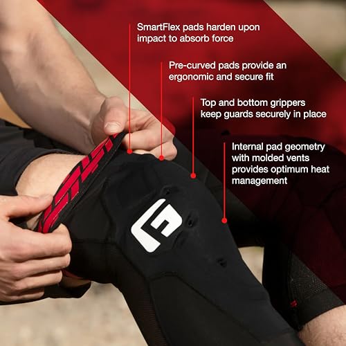 G-Form X4 MTB Knee Guards, Black, Adult S - size: Small
