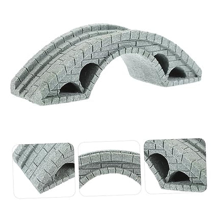 Happyyami Dollhouse Accessories Micro Landscaoe Bridge Mini Terrarium Bridge Artificial Arch Bridge Fish Tank Bridge Stone Bridge Statue Japanese Zen Household Green Sandstone Container