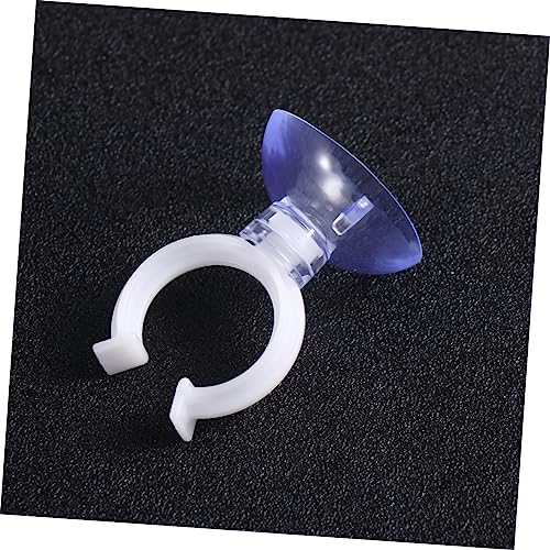 Happyyami 20pcs Cup Clamps for Fish Tank Hose Clip Bracket Holder Easy to Install Aquatic Accessories for Aquariums Practical Design for Air Pump Tubes