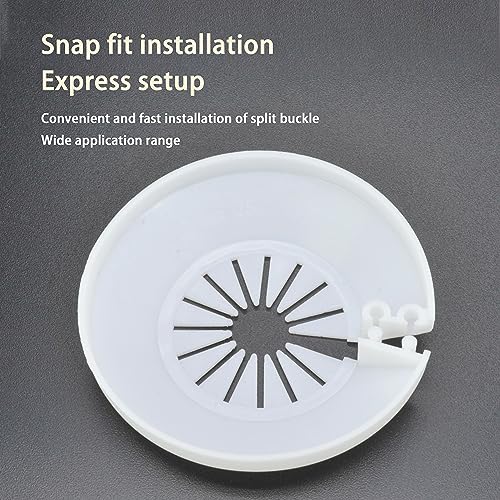 MAGO FAMILY MAGIC Fit 2.95 to 4.49 inch Outer Diameter Flange Water Pipe Cover Decoration White Radiator PP Plastic Escutcheon Collar Plumbing Cover Plates for Wall Pipe, 1 Piece (75-114mm)