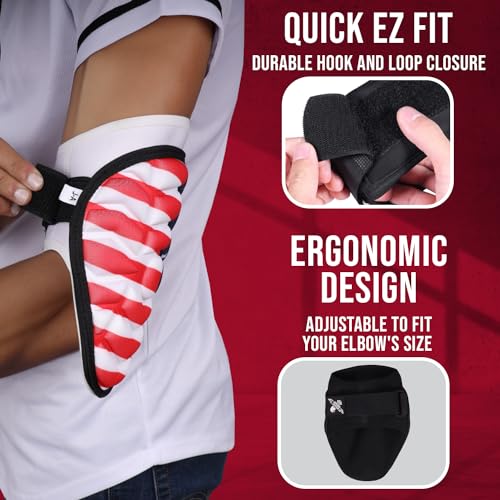 Exxact Sports Defender Baseball Elbow Guard - color: USA Flag, size: Youth