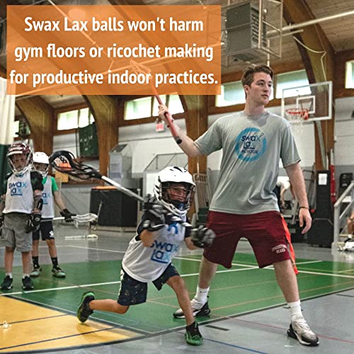 SWAX LAX Lacrosse Training Ball - Indoor Outdoor Practice Less Bounce & Rebounds - color: Deep Blue