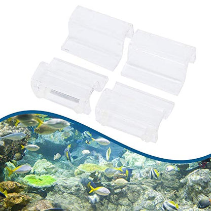 4Pcs Aquarium Glass Cover Holder, Fish Tank Glass Cover Support, Rimless Aquarium Lid, Suitable for All Kinds of Open Fish Tanks
